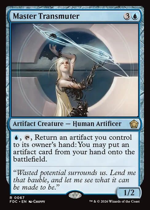 Master Transmuter card art (fdc-67), Magic: The Gathering FDC
