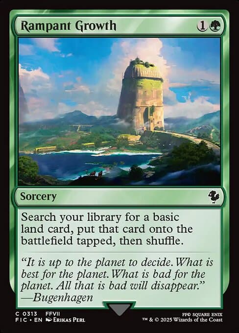 Rampant Growth card art (fic-313), Magic: The Gathering FIC