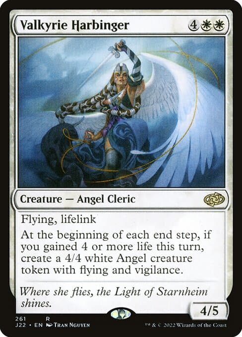 Valkyrie Harbinger card art (j22-261), Magic: The Gathering J22