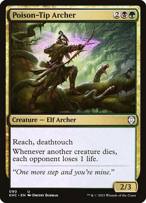Poison-Tip Archer card art (khc-90), Magic: The Gathering KHC