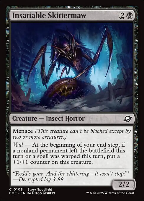 Insatiable Skittermaw card art (eoe-108), Magic: The Gathering EOE