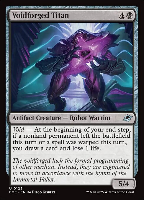 Voidforged Titan card art (eoe-125), Magic: The Gathering EOE