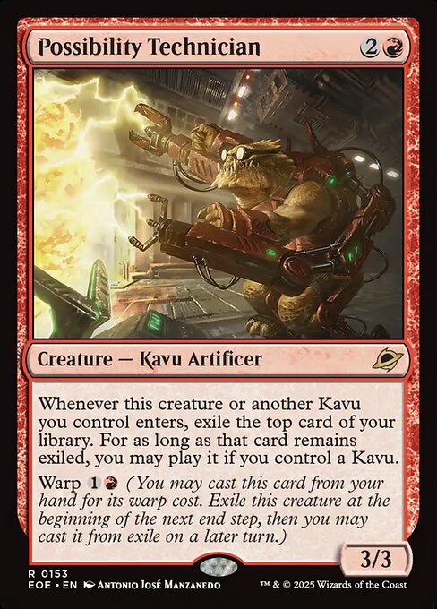 Possibility Technician card art (eoe-153), Magic: The Gathering EOE
