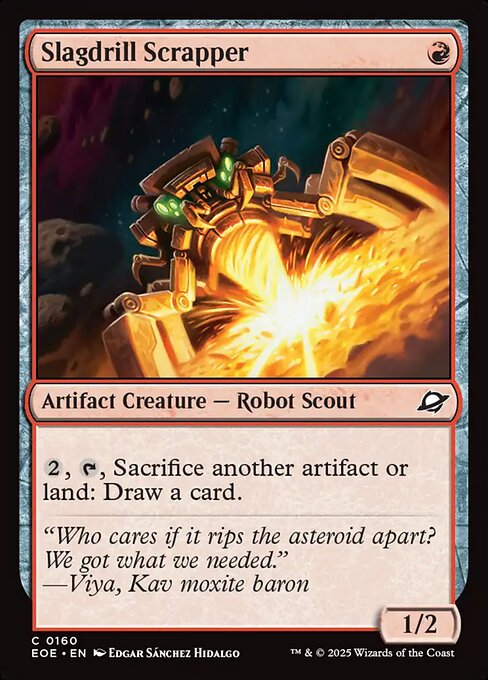 Slagdrill Scrapper card art (eoe-160), Magic: The Gathering EOE