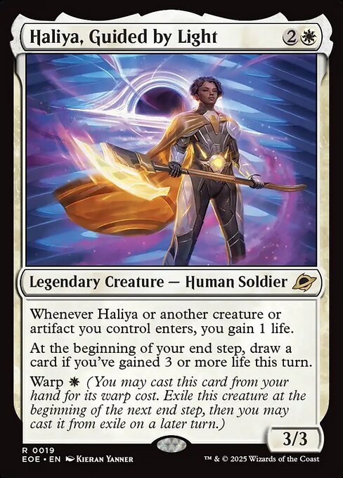 Haliya, Guided by Light card art (eoe-19), Magic: The Gathering EOE
