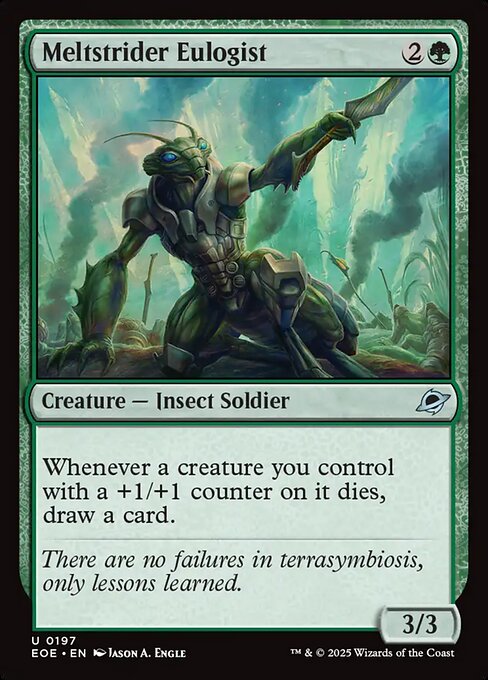 Meltstrider Eulogist card art (eoe-197), Magic: The Gathering EOE