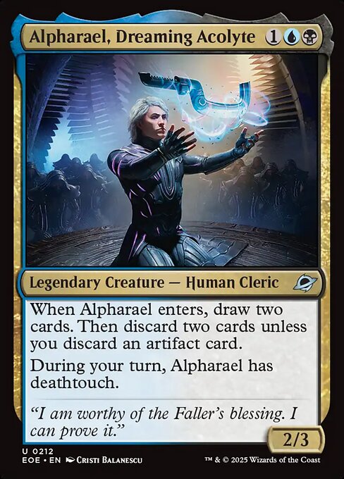 Alpharael, Dreaming Acolyte card art (eoe-212), Magic: The Gathering EOE