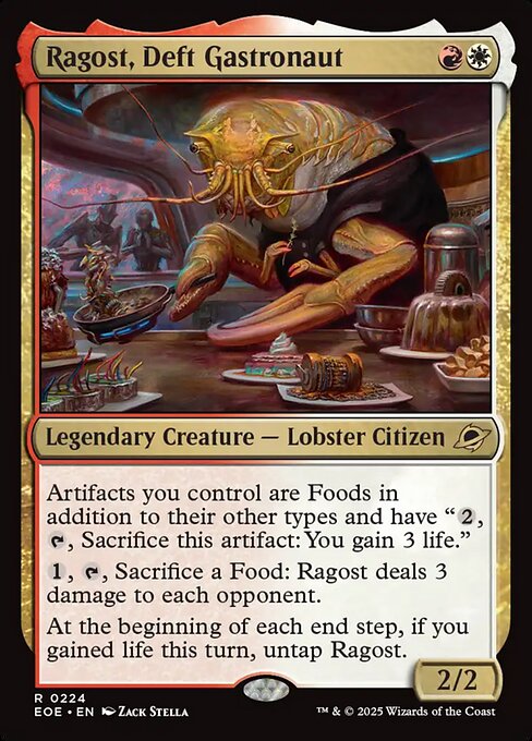 Ragost, Deft Gastronaut card art (eoe-224), Magic: The Gathering EOE