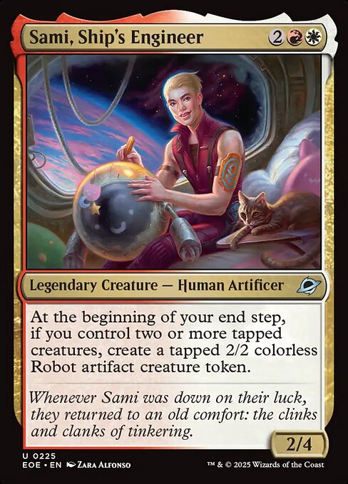 Sami, Ship's Engineer card art (eoe-225), Magic: The Gathering EOE