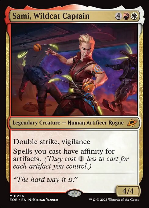 Sami, Wildcat Captain card art (eoe-226), Magic: The Gathering EOE