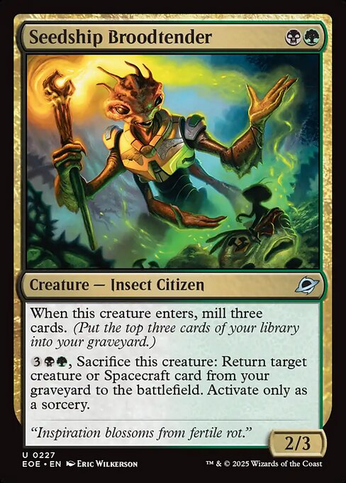 Seedship Broodtender card art (eoe-227), Magic: The Gathering EOE