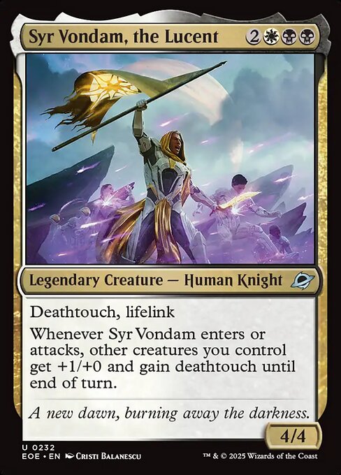 Syr Vondam, the Lucent card art (eoe-232), Magic: The Gathering EOE