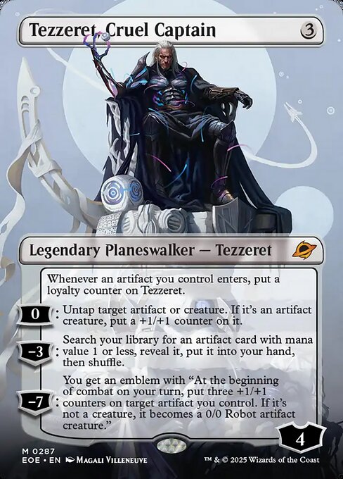 Tezzeret, Cruel Captain card art (eoe-287), Magic: The Gathering EOE