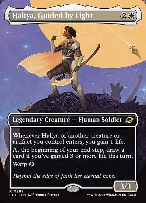 Haliya, Guided by Light card art (eoe-289), Magic: The Gathering EOE