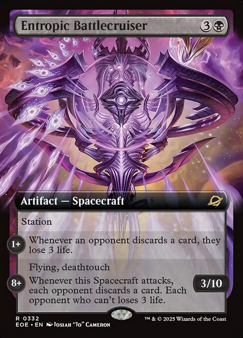 Entropic Battlecruiser card art (eoe-332), Magic: The Gathering EOE