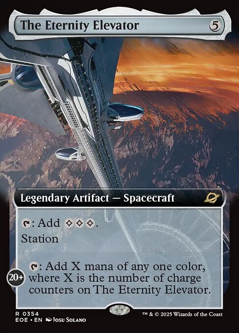 The Eternity Elevator card art (eoe-354), Magic: The Gathering EOE