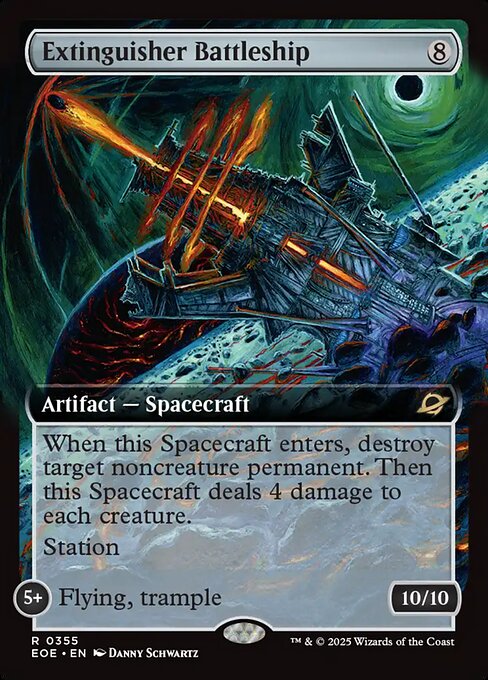 Extinguisher Battleship card art (eoe-355), Magic: The Gathering EOE