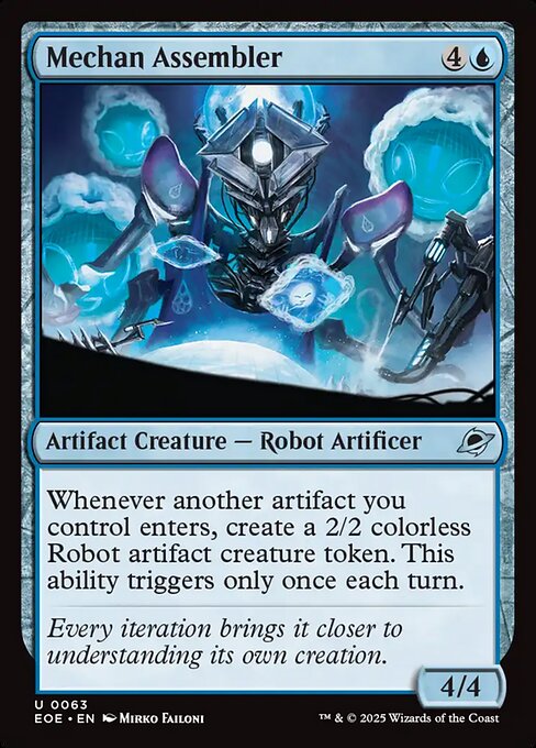 Mechan Assembler card art (eoe-63), Magic: The Gathering EOE