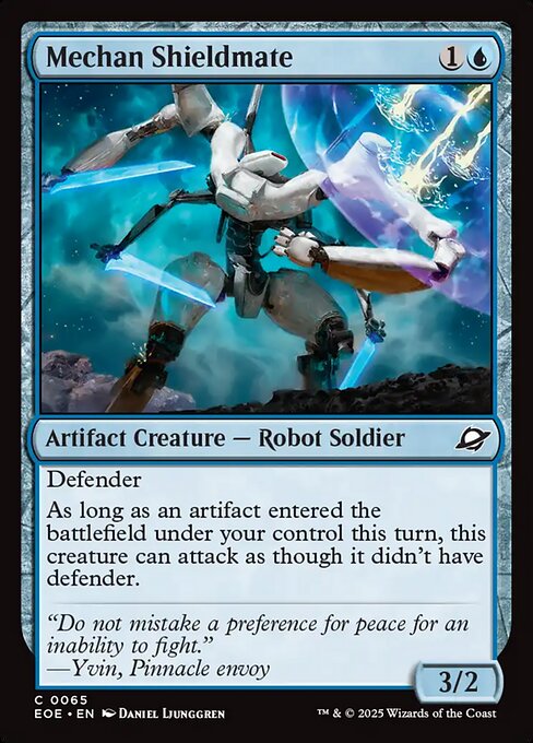 Mechan Shieldmate card art (eoe-65), Magic: The Gathering EOE