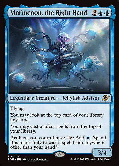 Mm'menon, the Right Hand card art (eoe-68), Magic: The Gathering EOE