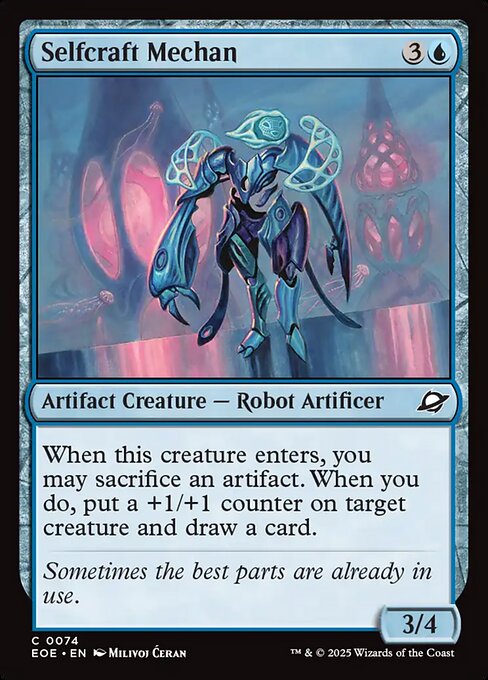 Selfcraft Mechan card art (eoe-74), Magic: The Gathering EOE