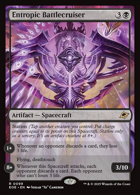 Entropic Battlecruiser card art (eoe-99), Magic: The Gathering EOE