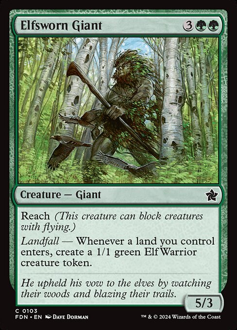 Elfsworn Giant (fdn-103)