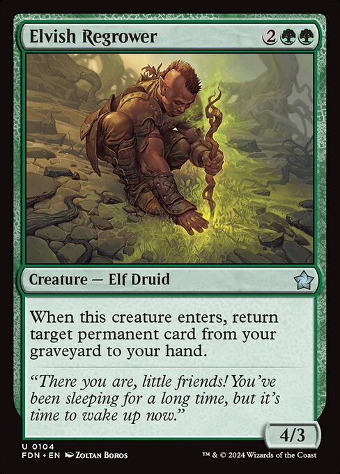 Elvish Regrower (fdn-104)