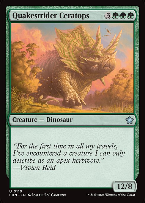 Quakestrider Ceratops (fdn-110)