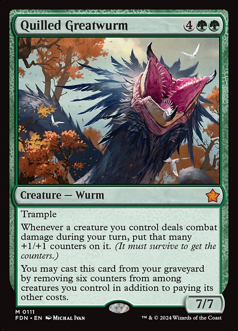 Quilled Greatwurm (fdn-111)