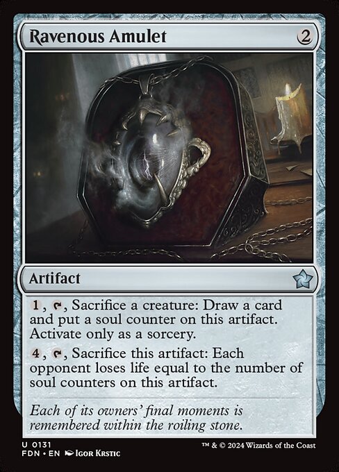 Ravenous Amulet (fdn-131)