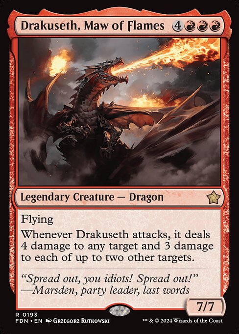 Drakuseth, Maw of Flames (fdn-193)