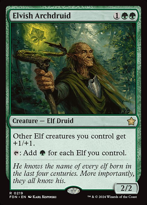 Elvish Archdruid (fdn-219)