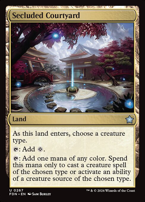 Secluded Courtyard (fdn-267)