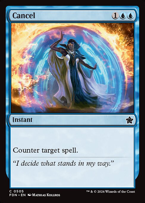 Cancel (fdn-505)