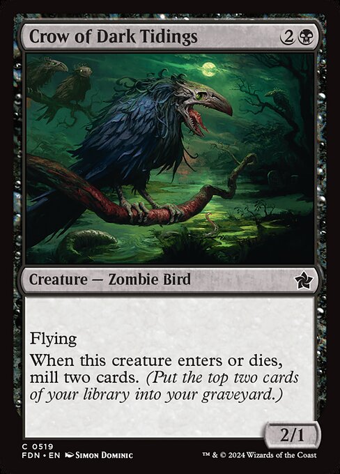 Crow of Dark Tidings (fdn-519)
