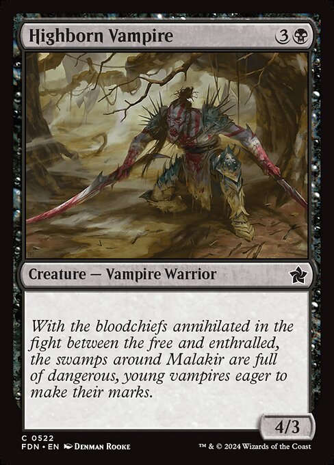 Highborn Vampire (fdn-522)