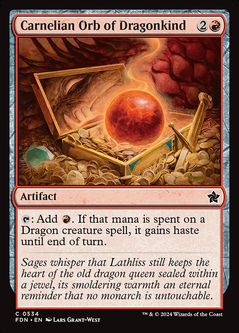 Carnelian Orb of Dragonkind (fdn-534)