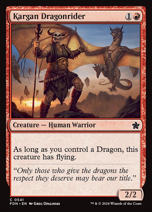 Kargan Dragonrider (fdn-541)