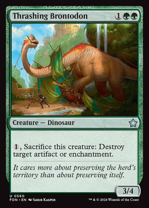 Thrashing Brontodon (fdn-560)