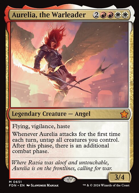 Aurelia, the Warleader (fdn-651)