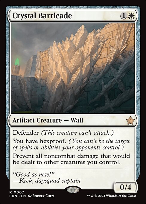 Crystal Barricade (fdn-7)