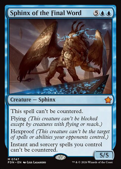 Sphinx of the Final Word (fdn-747)