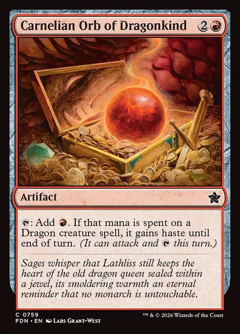 Carnelian Orb of Dragonkind (fdn-759)