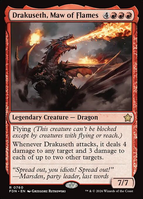 Drakuseth, Maw of Flames (fdn-760)