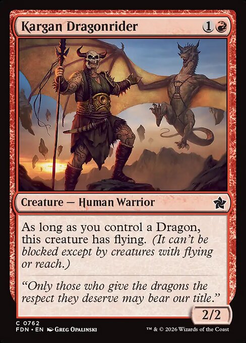 Kargan Dragonrider (fdn-762)