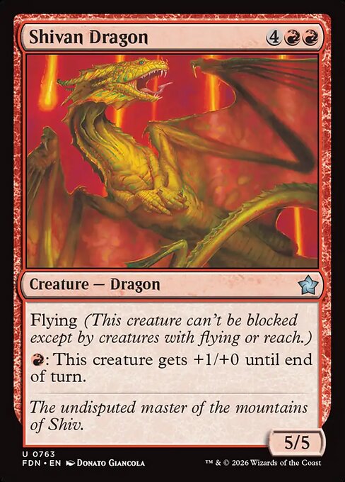 Shivan Dragon (fdn-763)