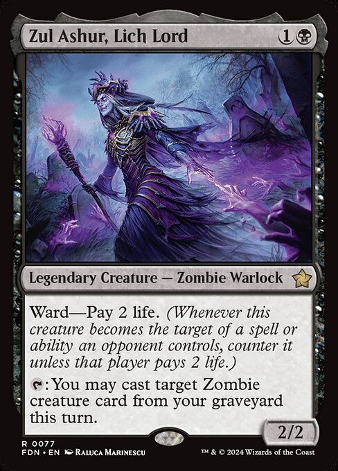 Zul Ashur, Lich Lord (fdn-77)
