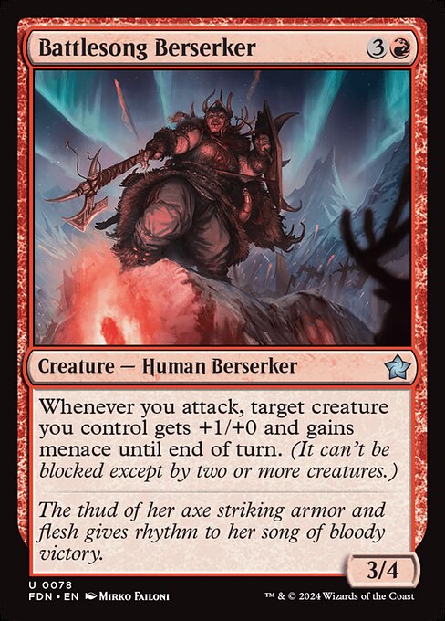 Battlesong Berserker (fdn-78)