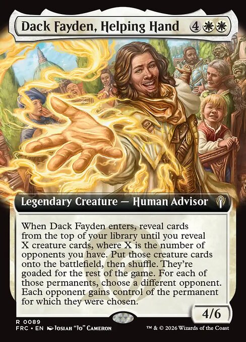 Dack Fayden, Helping Hand card art (frc-89), Magic: The Gathering FRC